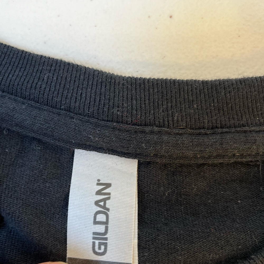 Gildan 100% Cotton T-Shirt -Black Crew Neck- “I AM” inspirational-size M - Picture 8 of 8